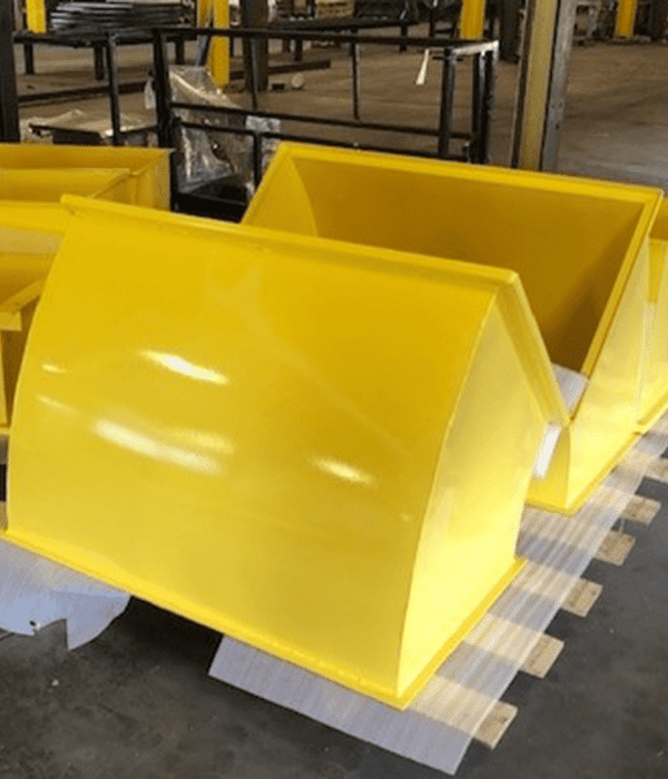 yellow painted equipment