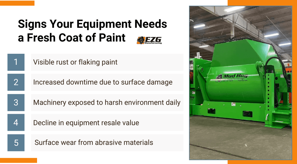 signs your equipment needs a fresh coat of paint