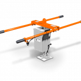 H Handle Kit shown here with Grip Hog Battery-Powered unit