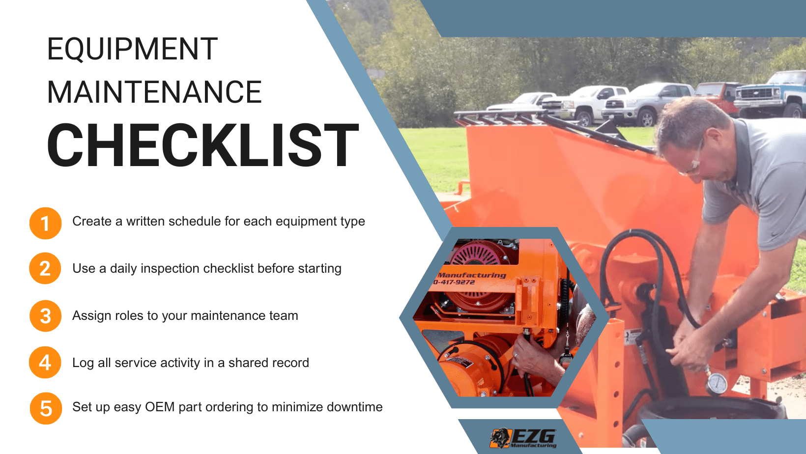 equipment maintenance checklist