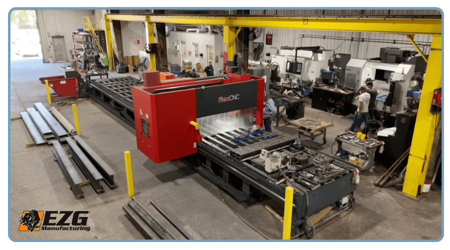 flexcnc machine in EZG warehouse