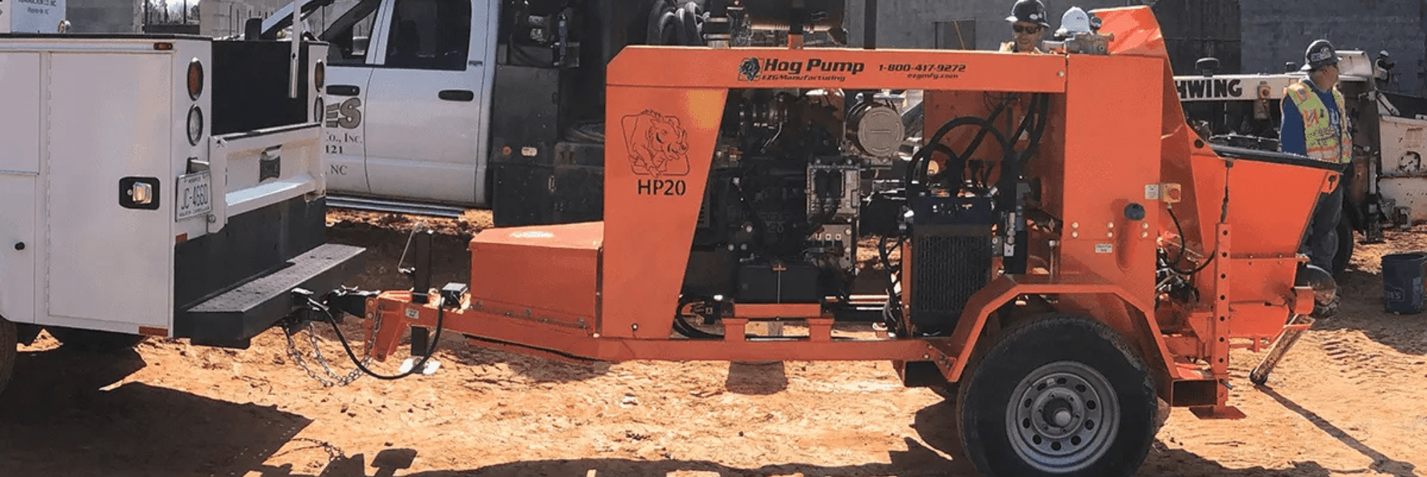 EZG towable concrete mixer