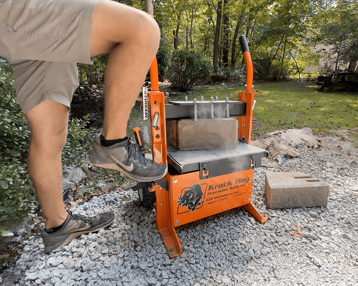 Krack Hog Masonry Block Splitter - Split Edge Pieces with Ease